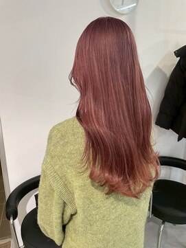  fit stand 千葉/ショートボブ/カット/パーマ/ダブルカラー/トリートメント/縮毛矯正 イメチェン/ピンクベージュ/アンブレラカラー[千葉]