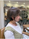 丸みショートボブ/顔周りカット/20代30代40代50代/前髪/大宮