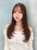 シー バイ ロンド 新宿(Sea by Lond)&nbsp;ワンホンレイヤ ー×ダークブルー[デジタルパーマ/ボブ/韓国]