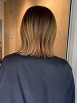 ロッカヘアエジェ(ROCCA hair eje.) グラデーションベージュミディデザインカラー