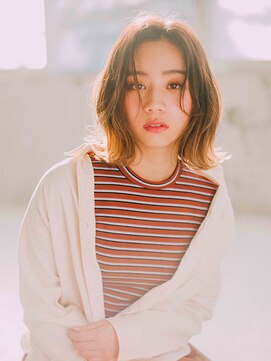 ヘアー ロゼッタ ギンザ(Hair rosetta GINZA) センターパート外ハネボブ