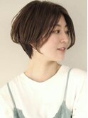 手入れ簡単 前髪長め ショートカット