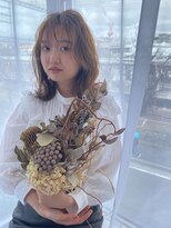 シェノン サントル(CHAINON CENTRE)&nbsp;前髪/マチルダボブ/ピンクベージュ/インナーグレージュ