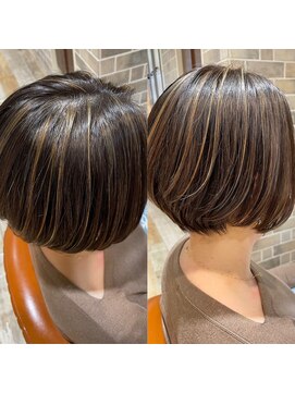 ネオリーブエム(Neolive em;) デザインハイライト☆大人女性向けボブスタイル☆