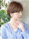 前髪長めショート／大人ショート／表参道／30代40代