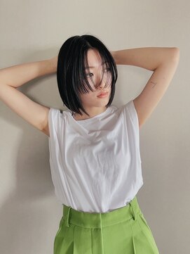 ディッシィ 立川(D'ICI) マッシュボブ/シースルーバング/透明感ショート/立川