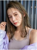 大人かわいい前髪セシルカットココアブラウンフリンジウェーブ