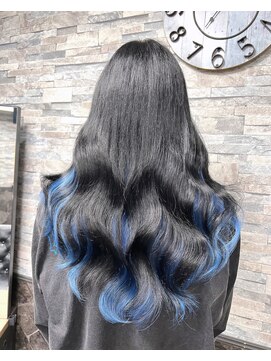 アンク クロス 新宿店(ANKHCROSS) ブルーブラック×ライトブルー @kasumistgram アンククロス新宿