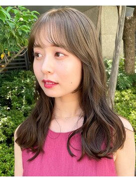 ノラ ヘアーサロン(NORA HAIR SALON) ナチュラル小顔前髪あり後れ毛サイドバング結べるボブくびれヘア