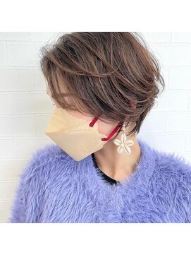 オレンジ(orange) 【大嶋】ショート×ベージュ