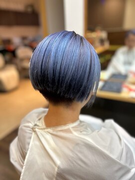 ケイズプラスカラン(HAIR AND MAKEUP K's PLUS calin) 【倉敷 沖/calin】刈り上げ女子のラベンダーカラー