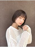 ショートカット×ひし形ショートボブ×前髪あり20代30代40代