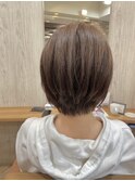 長さに余裕を残したショートボブ!