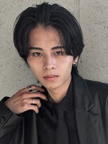 メンズサロン ガウディ 梅田茶屋町店(men's salon Gaudi) メンズセンターパート×リバース毛流れカルマニュアンスパーマ