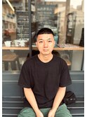 韓国マッシュアップバング短髪ツーブロックマッシュ