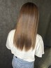 美髪縮毛矯正＋カット＋トリートメント　ミドルダメージ、カラー毛の方
