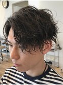 立川メンズツイストスパイラルパーマ波巻きパーマシャドウパーマ