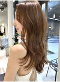 レイヤーカット ロングレイヤー 顔まわりレイヤー 韓国ヘア