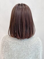 アグノス 青山(Agnos)&nbsp;縮毛矯正 くびれヘア レイヤーカット アプリコットオレンジ