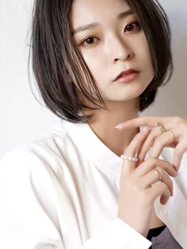 コンティロミー(CONTI ROMMY.) 20代～50代☆大人可愛いショートボブ☆チャコールグレー小顔