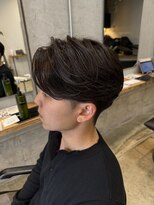 リット(lit.)&nbsp;MEN’S HAIR/ブルーブラック/フェザーパーマ/守谷
