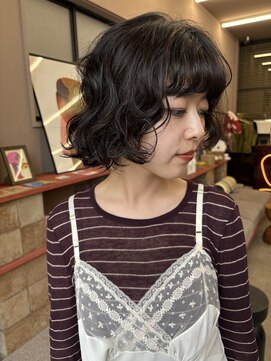 フェンヘアーアイス 中目黒(Fen.hair ici) 暗髪パーマ◎黒髪パーマ×ニュアンスパーマ×ボブ