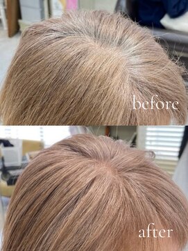 明るい白髪染め