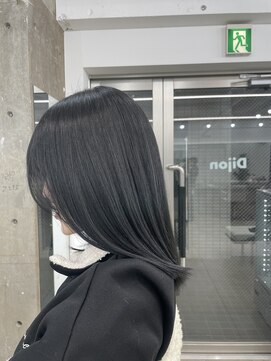 韓国顔まわりレイヤーカットグレージュオリーブベージュブラウン