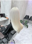 ホワイトブロンド/ブリーチ/髪質改善/仙台美容室/若林区美容室