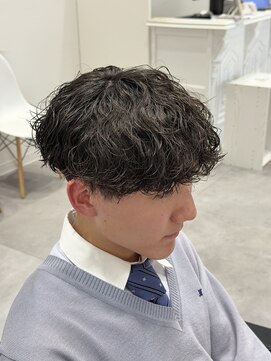 オーシャントーキョー 仙台(OCEAN TOKYO) 波巻きツイストスパイラルツーブロック刈り上げメンズパーマ