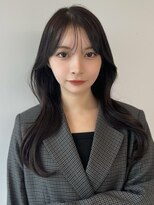 ソラ 広尾店(SORA)&nbsp;ロングレイヤー/ダークグレー/顔周りカット