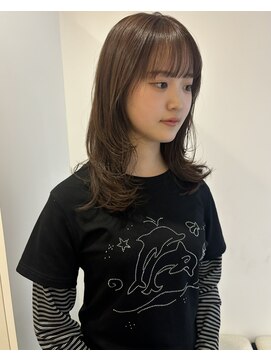 ゼン(ZEEN) レイヤーカット/ミルクティーベージュ