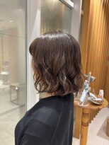 アピッシュ 国分寺(apish)&nbsp;コテ巻き風ボブパーマ ＊