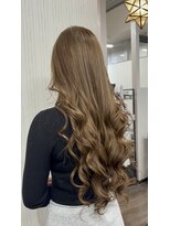 ヘアーグランデシーク(Hair Grande Seeek)&nbsp;ダブルカラー透明感ミルクティーベージュスーパーロング