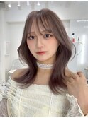 r475 ブリーチなし透明感カラーグレージュケアカラーレイヤー