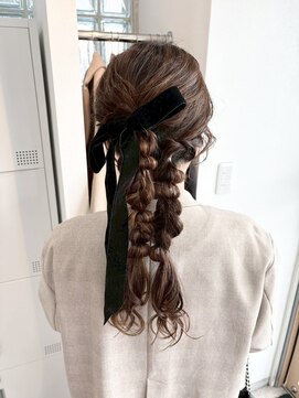 ナウアズ(now as.) お呼ばれtwin hair【原田】【now as.明石】