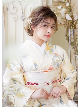ヘアセットサロンシャルメ 梅田店(Hair Make Salon CHARMER)の写真/梅田駅5分♪土日祝7時~OK![ヘアセット+着付け￥8500~]成人式ご予約受付中☆[ヘアセット+振袖着付け￥18000~]