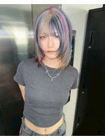ヌル 原宿店(Null) セクションカラー/ルーツカラー/ブリーチデザインカラー/ウルフ