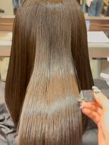 ヘアプレイスソル (HAIR PLACE SoL)&nbsp;縮毛矯正ストレート/ロング/艶髪/ブラウングレージュ