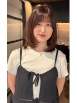 りしゅ 富雄店(RicHE TOMIO) ミディアムレイヤー×lavender pink