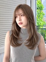 オーロ 西宮店(ORO)&nbsp;ミルクティーベージュ レイヤースタイル
