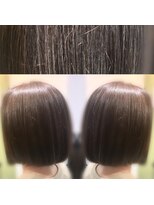 ディーリンク 南橋本店(HAIR MAKE DLINK) オシャレ染め風白髪染めボブ