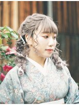 ヘアメイクアンドセットサロン リッコ(Hair make&set salon Ricco)&nbsp;梅田Ricco 袴ヘアアレンジ