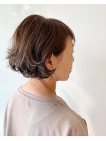 ナルヘアー 越谷(Nalu hair) アシンメトリーボブ/パーマ/ボブパーマ/ショートバング