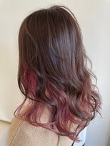 ヘアビータ 松前店(HAIR vita)&nbsp;【vita/ren】ロング×ピンクインナーカラー