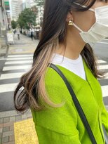 ネオリーブ アンド 渋谷店(Neolive &)&nbsp;【韓国/インナーカラー】顔周りのセクションカラー