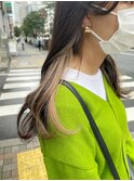 【韓国/インナーカラー】顔周りのセクションカラー