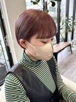 ギフト(GIFT)&nbsp;pink bob ミニボブ　ぷつっとカット　ピンクカラー