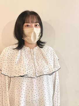 美容室 はなこ 【新潟/U24/オージュア】ミディアムウルフ
