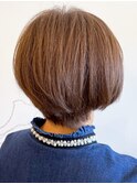 透明感♪髪質改善カラーミルクティーアッシュショートボブ小顔